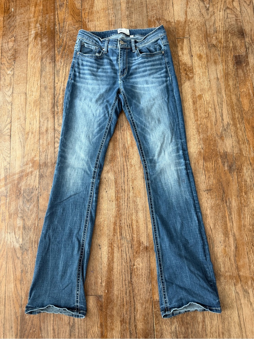 BKE Women's Medium Blue Bootcut Stretch Jeans